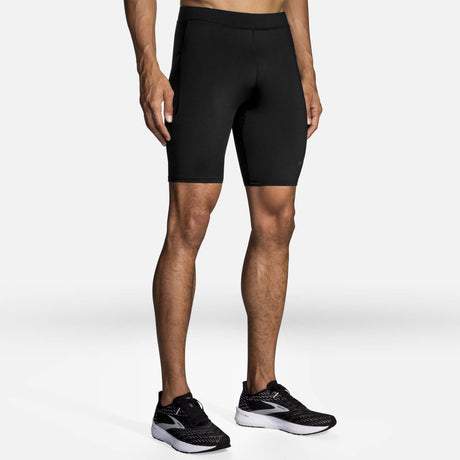 Brooks Source shorts 9 pouces type cuissards de course a pied noir homme face 2