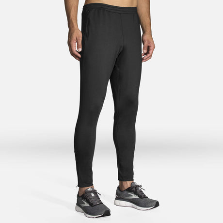 Pantalons jogger de course Brooks Spartan noir pour homme face 2