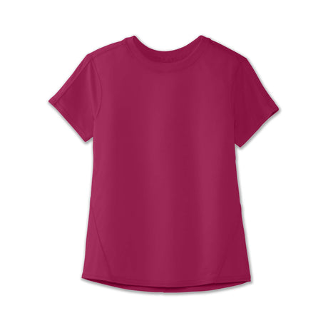 Brooks Distance t-shirt de course a manches courtes heather magenta pour femme