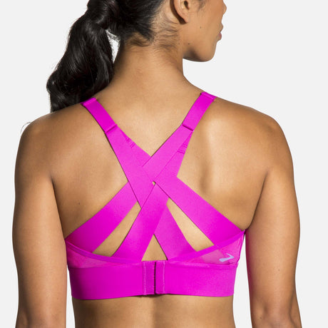 Brooks Drive Interlace Bra magenta heliotrope dos 2