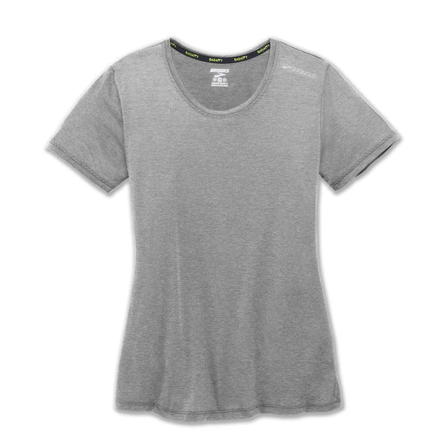 Brooks Distance T-shirt de course manches courtes femme gris