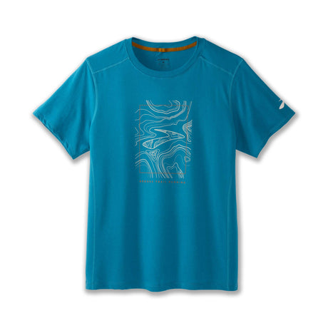 Brooks Distance 2.0 t-shirt de course homme -Pacific/Brooks Trail Run