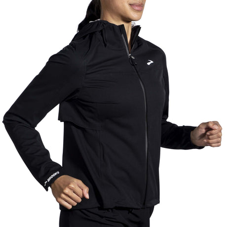 Brooks High Point Waterproof Jacket de course femme action - noir