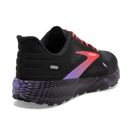 Brooks Launch 9 running femme talon - black coral purple