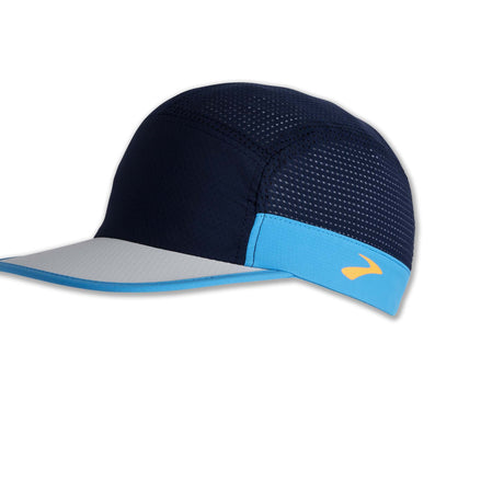 Casquette de course à pied Brooks Propel Mesh unisexe - Navy/Pikes Peak/Spring Break