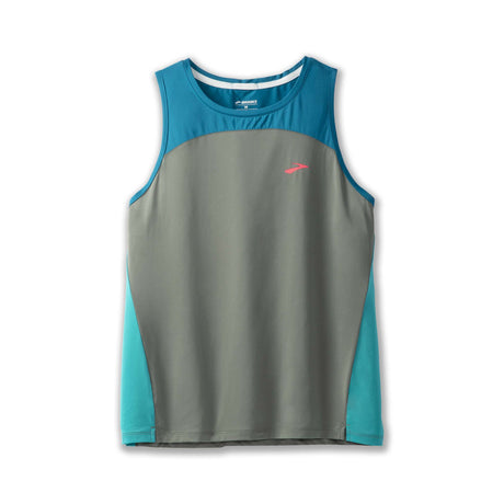 Brooks Sprint Free Tank 2.0 camisole de course femme - Dark Pebble/Lagoon/Nile Green