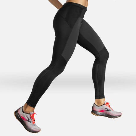 Brooks Switch Hybrid pantalon de course à pied noir femme lateral