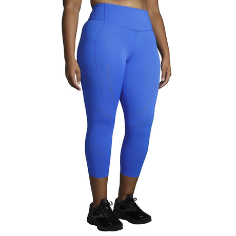 Brooks Method 3/4 Tight legging de course à pied bluetiful femme bluetiful face