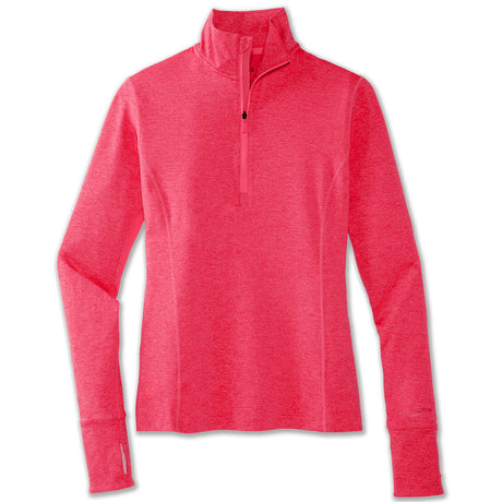 Brooks Dash 1/2 Zip chandail de course rose femme