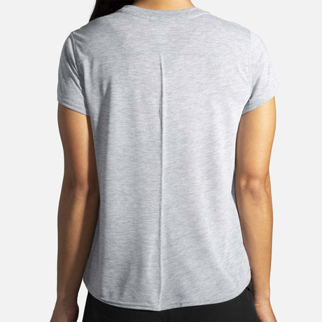 Brooks Distance Graphic T-shirt course heather ash femme dos