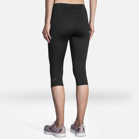 Brooks Method 1/2 Crop Tight noir femme dos