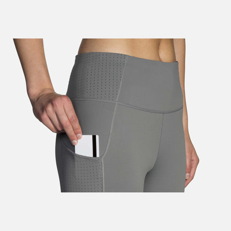 Brooks Method 1/2 Crop Tight acier femme pochette