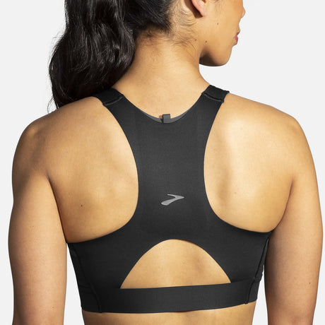 Brooks Drive 3 Pocket Run Bra noir dos