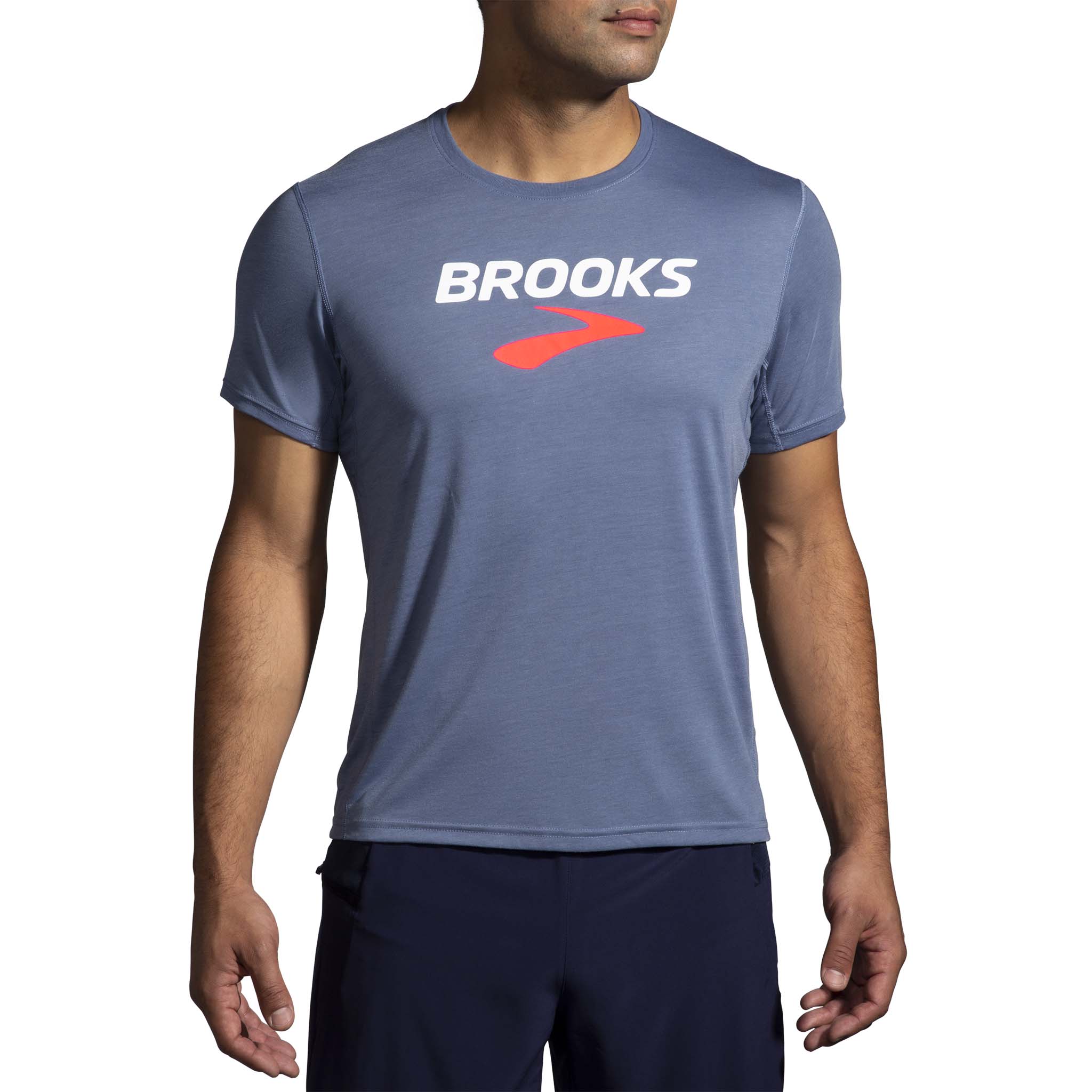 Brooks Distance Graphic Short Sleeve Running T-Shirt for Men – Soccer Sport  Fitness