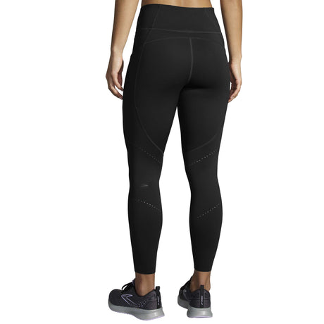 Brooks Method 7/8 Tight leggings de course à pied noir femme dos