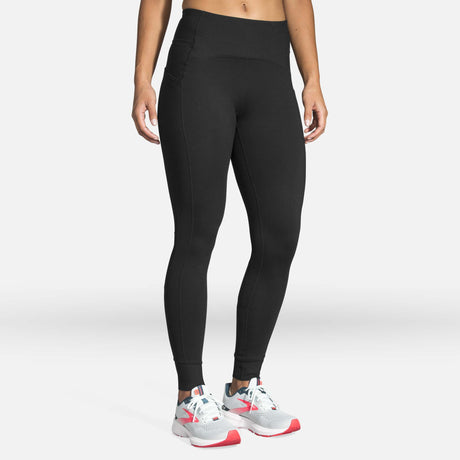 Brooks Momentum Thermal leggings de course noir femme face