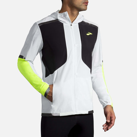 Brooks Carbonite Jacket de course a pied haute visibilité homme face 2