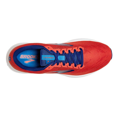 Brooks Launch 7 chaussures de course a pied pour homme rouge dessus