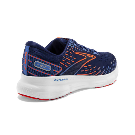 Brooks Glycerin 20 running homme blue depths palace blue orange talon