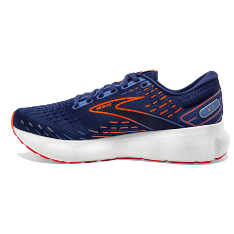 Brooks Glycerin 20 running homme blue depths palace blue orange lateral