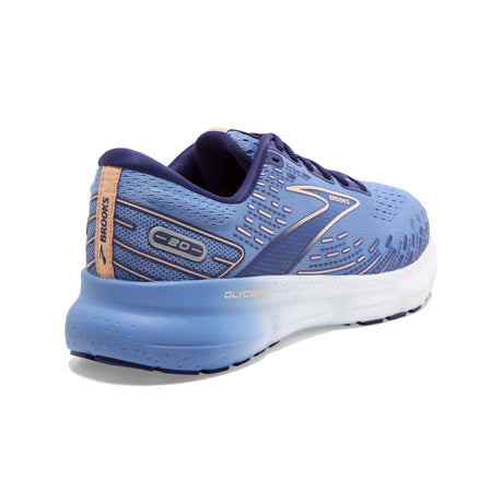 Brooks Glycerin 20 running femme blissful blue peach white talon