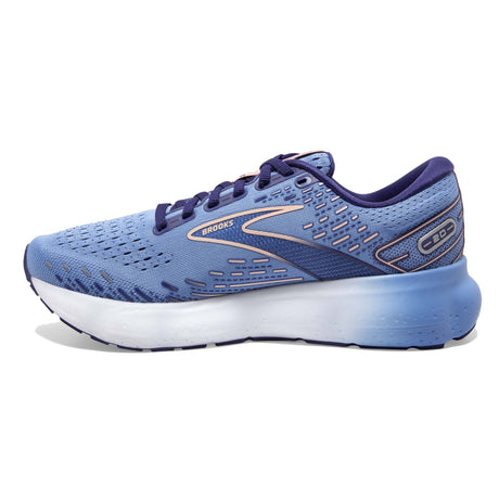 Brooks Glycerin 20 running femme blissful blue peach white lateral