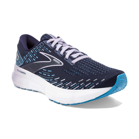 Brooks Glycerin 20 running femme peacoat ocean pastel lilac oblique