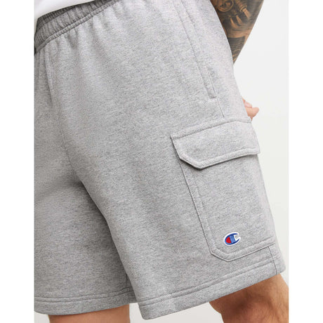 Champion 8-Inch Powerblend Cargo Short gris oxford homme detail