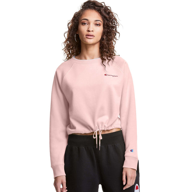 Champion Campus Fleece Crop chandail en laine polaire pour femme hush pink live