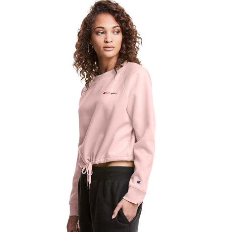 Champion Campus Fleece Crop chandail en laine polaire pour femme hush pink coté