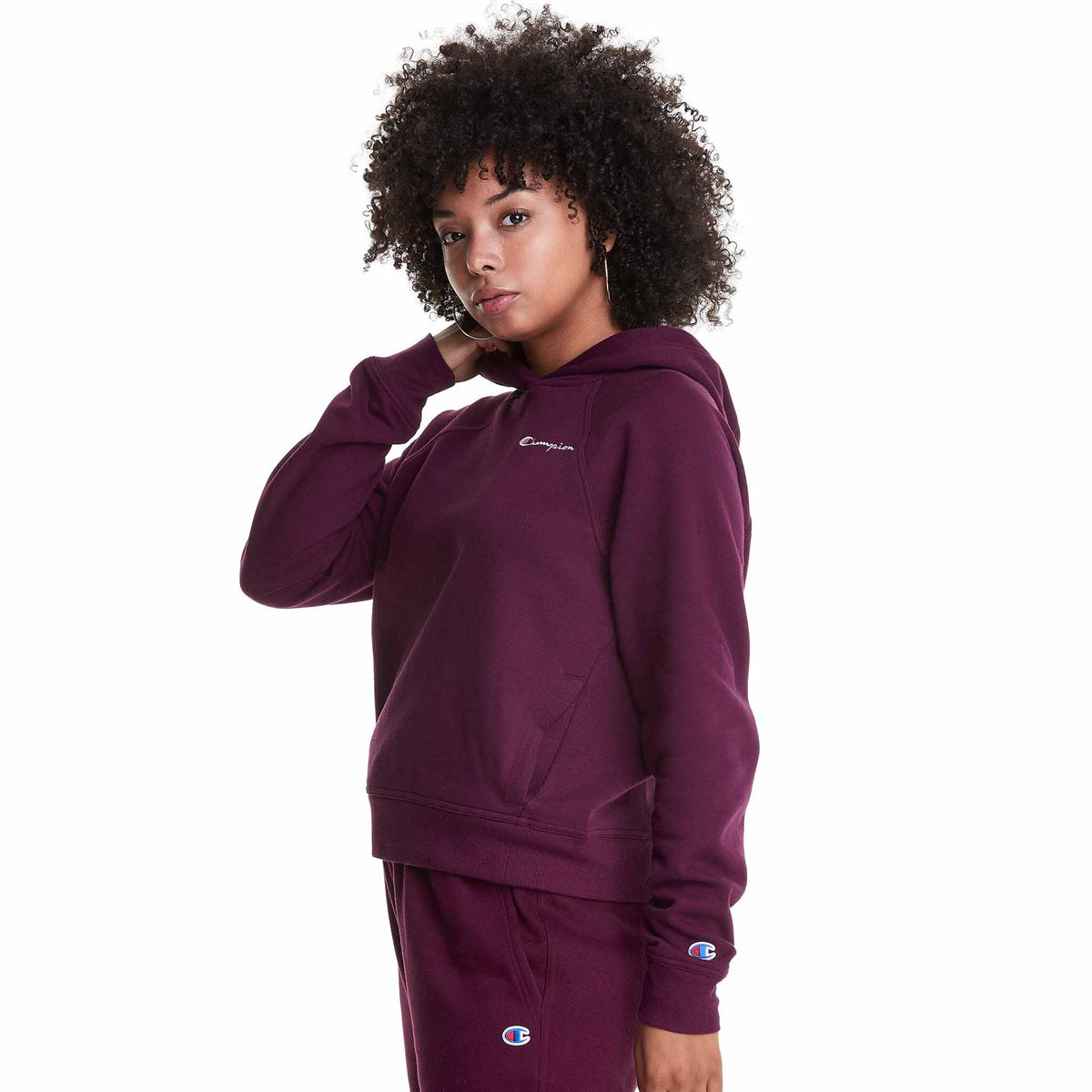 Burgundy champion sweatsuit clearance womens