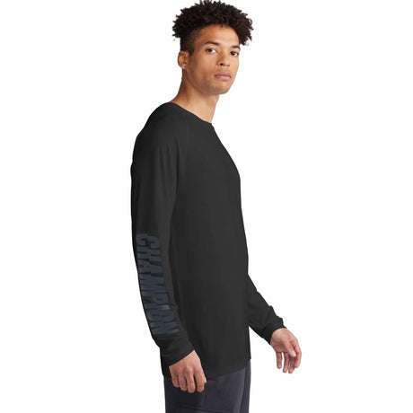 Champion Long Sleeve Graphic City Sport Tee chandail à manches longues - Noir - Côté