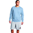 Champion Powerblend Fleece Crew Small Script Logo sweatshirt pour homme - Wildflower Pale Blue