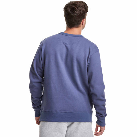 Champion Powerblend Graphic Crew Script Logo sweatshirt pour homme - Classic Sky Blue  - dos