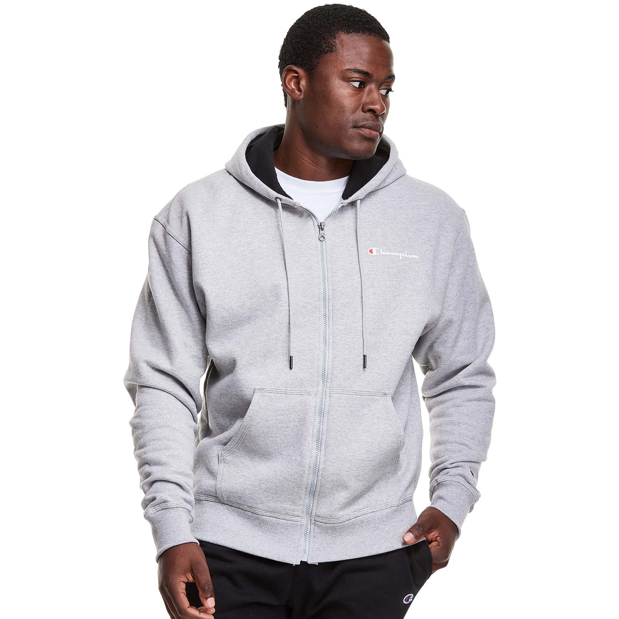 Champion fleece full hot sale zip hooded sweatshirt