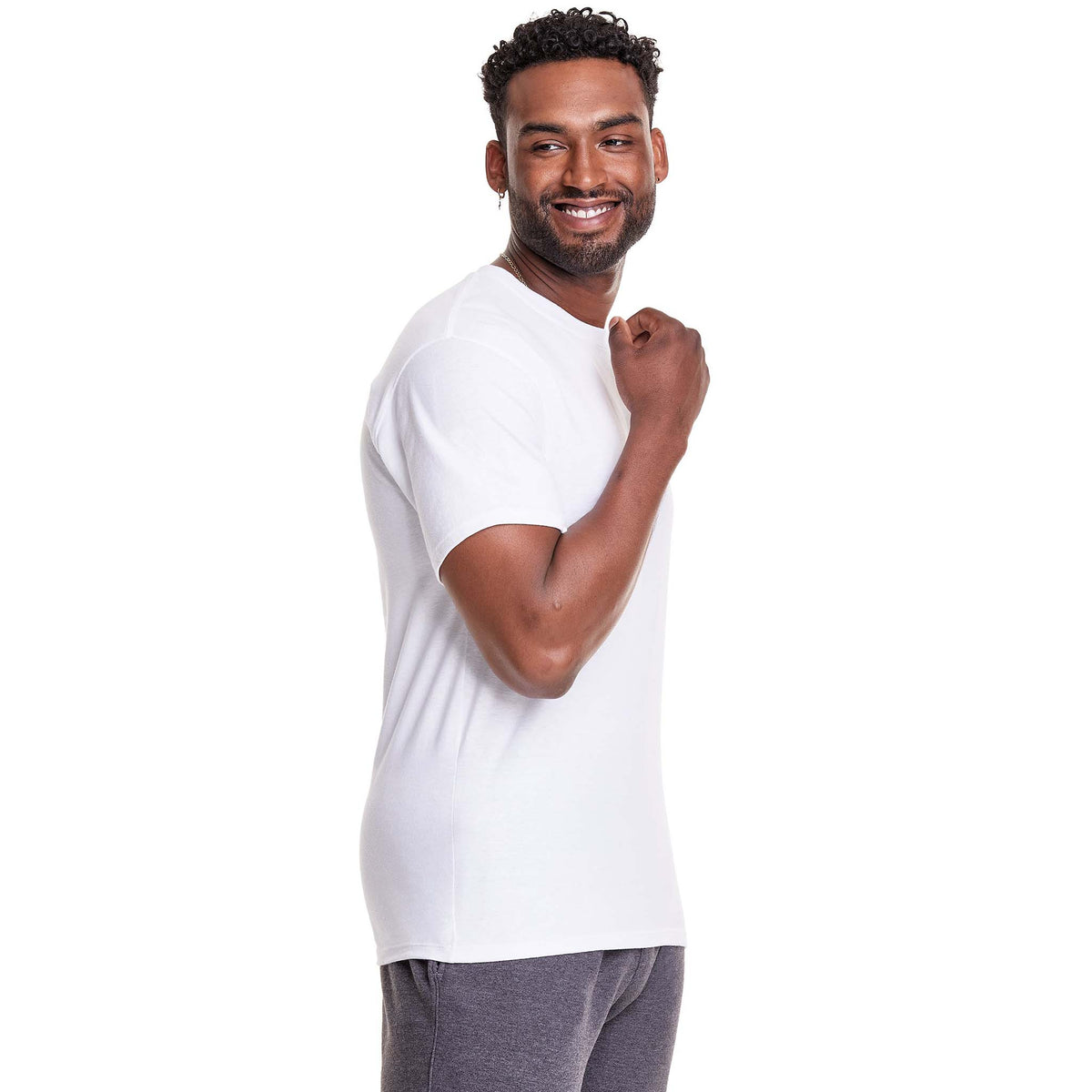 T shirt discount champion blanc homme