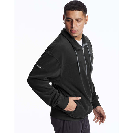 Champion Urban Polar Fleece 1/4 zip script logo noir pour homme