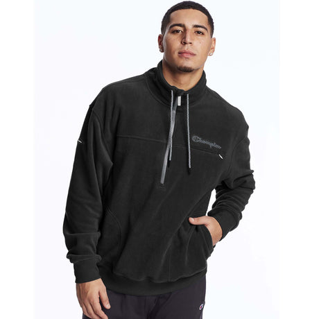 Champion Urban Polar Fleece 1/4 zip script logo noir pour homme