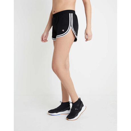 Champion Varsity Shorts sport femme noir blanc lateral 2