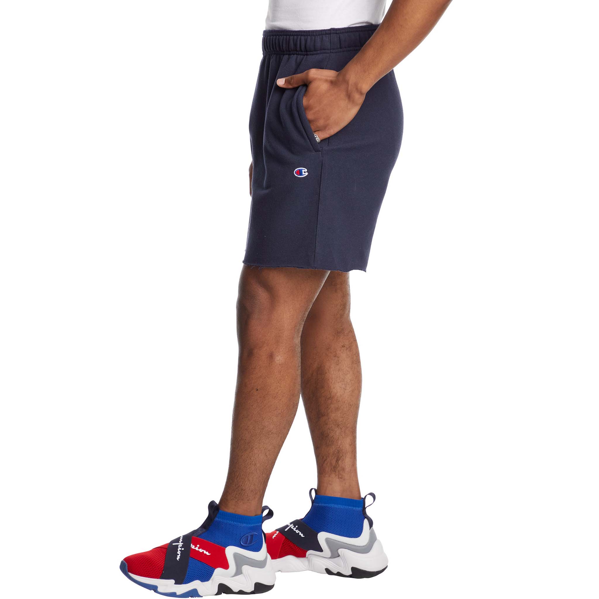 champion men's fleece shorts