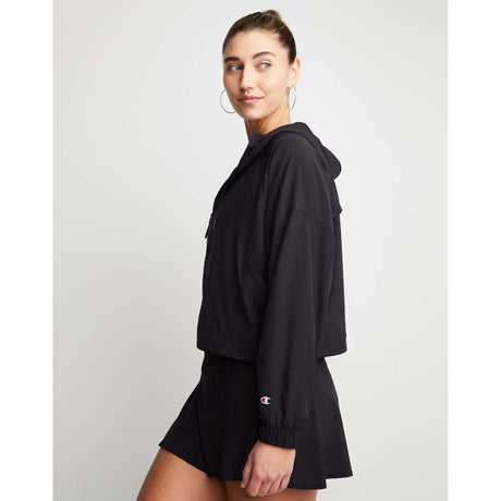 Champion City Sport Eco Full Zip Jacket veste légère noir femme lateral 2