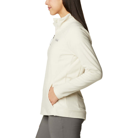 Columbia Ali Peak II chandail en laine polaire quart de zip blanc pour femme lateral