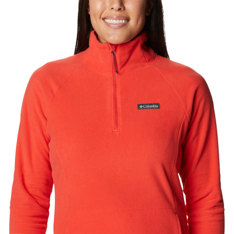 Columbia Ali Peak II chandail en laine polaire quart de zip orange pour femme col