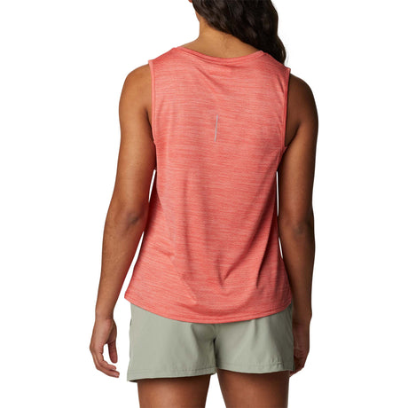 Columbia Alpine Chill Zero Tank camisole sport red hibiscus femme dos 2