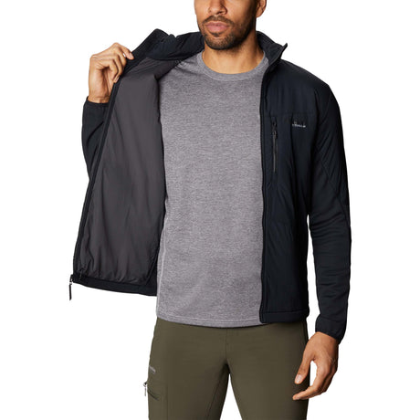 Columbia Peak Pursuit Hybrid softshell noir homme interieur