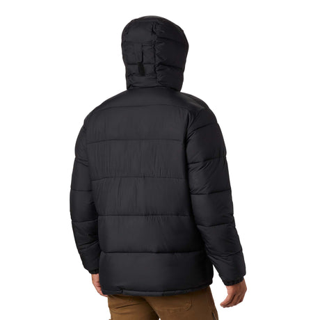 Columbia Pike Lake Hooded Jacket manteau matelassé noir homme dos live