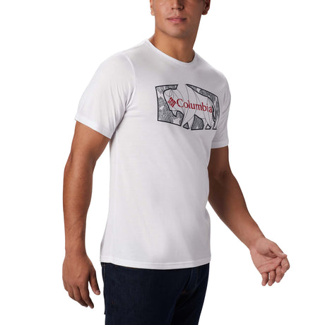 Columbia Terra Vale II t-shirt manches courtes blanc pour homme