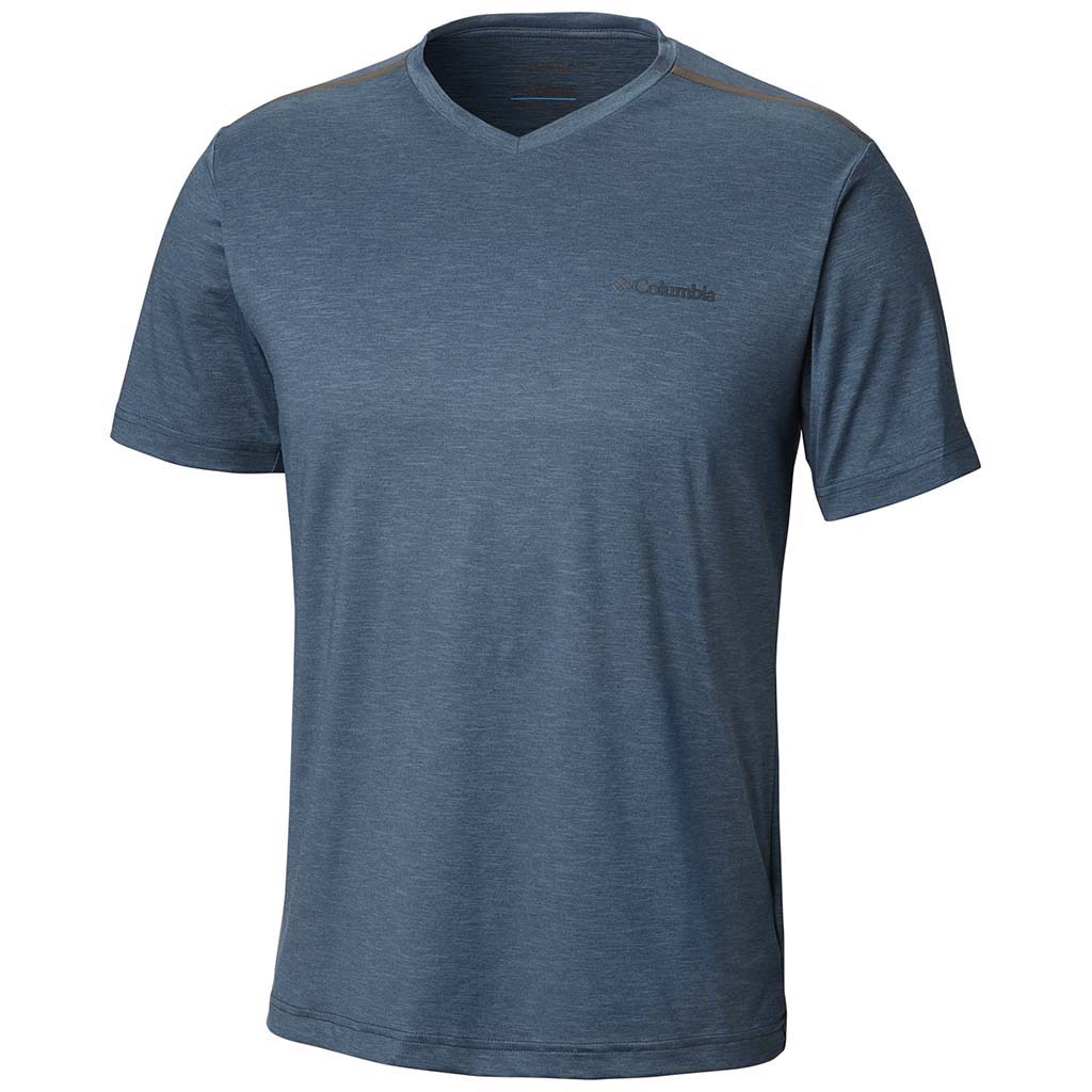 Columbia Tech Trail II t-shirt col en v manches courtes pour homme