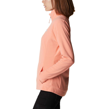 Columbia Ali Peak II chandail en laine polaire quart de zip coral reef femme lateral