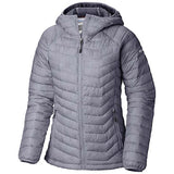 Columbia Powder Lite manteau doudoune sport pour femme gris blanc